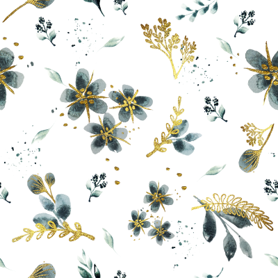 Waldblau & Gold PATTERN 1