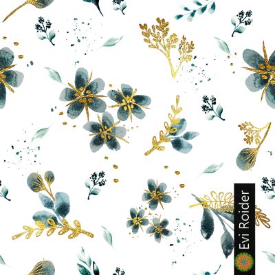 Waldblau & Gold PATTERN 15