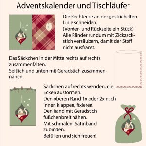 Nähanleitung Adventskalender
